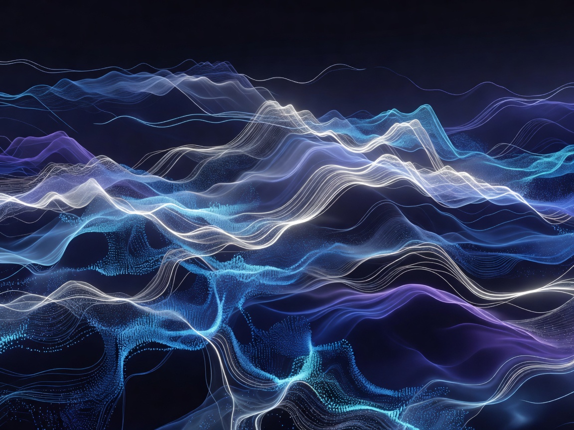 Generative neural wave art representing mobile localized language models